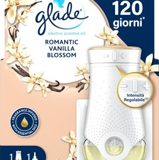 Диффузор Glade с электрическим сменным картриджем с ароматическим маслом - Романтический аромат ванили, 1 шт.