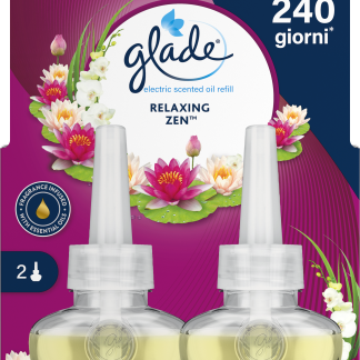Сменный картридж с ароматическим маслом Glade Electric – Расслабляющий дзен, 40 мл.