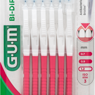 Двунаправленные межзубные щетки GUM с тонким наконечником, 6 шт.