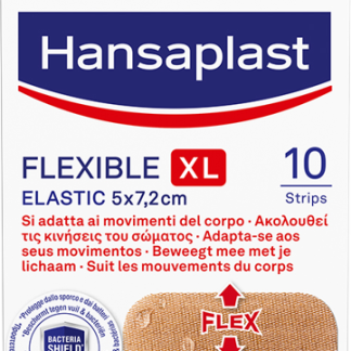 Гибкие пластыри Hansaplast XL, 5x7,2 см, 10 шт. Медицинские изделия.