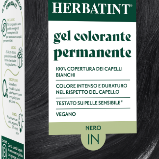 Стойкий гель-краска для волос HERBATINT, черный 1N, 1 шт.