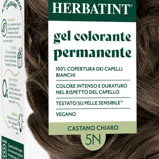 Стойкий гель-краска для волос HERBATINT, оттенок 5N, светло-коричневый, 1 шт.