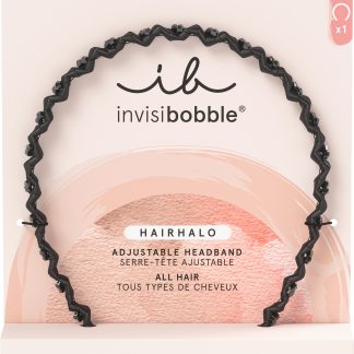 Резинка для волос Invisibobble, черная с блестками, 1 шт.