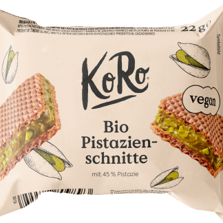 Вафля KoRo с фисташковым кремом, 22 г
