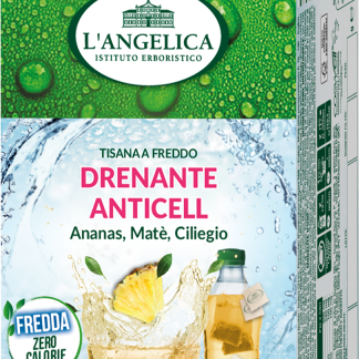 L'ANGELICA Антицеллюлитный дренажный травяной чай с ананасом, мате и вишней, 36 г