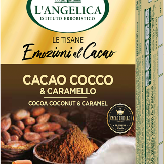 L'ANGELICA Тонизирующий и заряжающий энергией травяной чай с какао, кокосом и карамелью. Cocoa Emotions, 30 г.