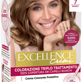 Стойкая кремовая краска для волос L'ORÉAL PARIS EXCELLENCE для блондинок, оттенок 7, 1 шт.
