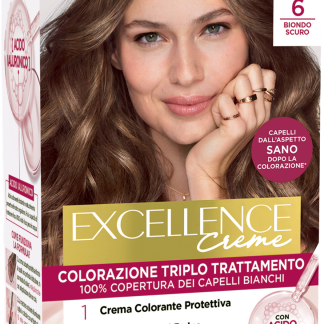Стойкая кремовая краска для волос L'ORÉAL PARis EXCELLENCE, темно-русый, 6 шт., 1 шт.