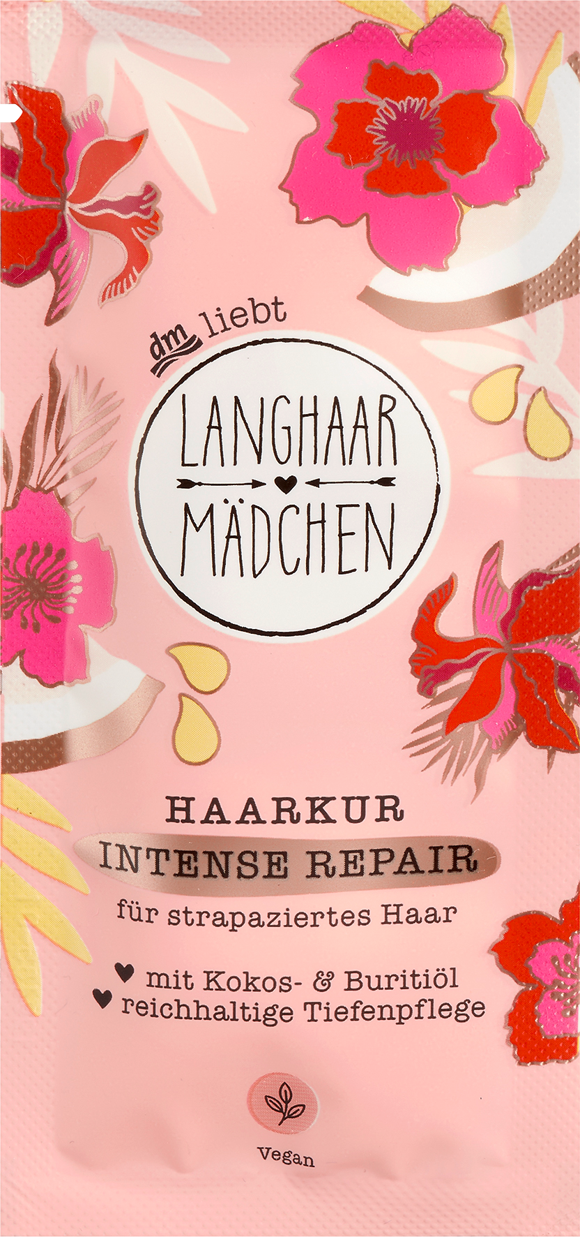 Интенсивная восстанавливающая маска для волос LANGHAARMÄDCHEN, мини-размер, 20 мл