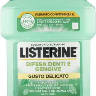 Ополаскиватель для полости рта LISTERINE для зубов и десен, мягкий вкус, 1 л.