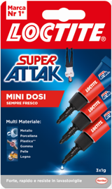 Мини-порции клея Loctite Super Attack, всегда свежие, 3 шт.