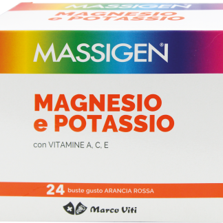 MASSIGEN Магний и калий с витаминами A, C, E, 24 шт. Добавки