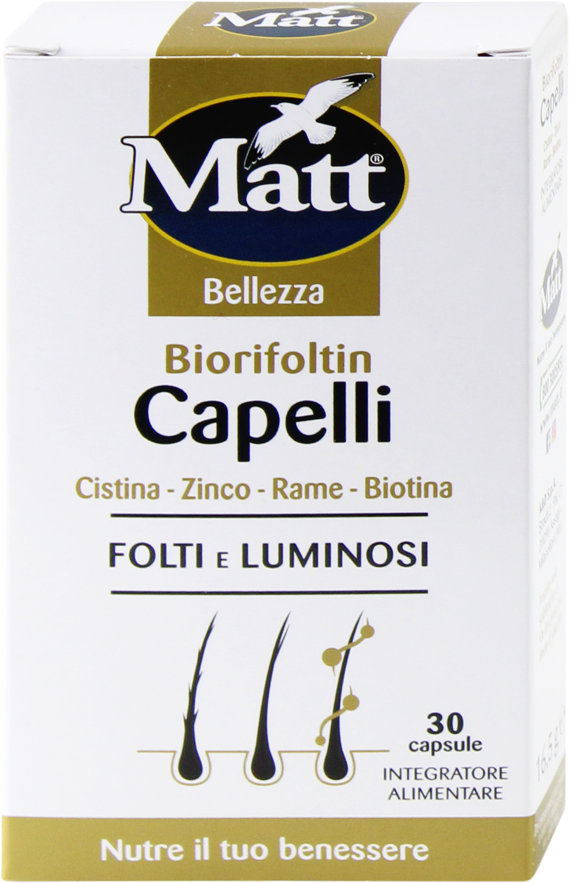 Matt Bellezza Биорифолтин для волос, 16,5 г Добавки