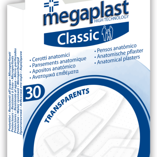 Прозрачные пластыри Megaplast Classic, 30 шт. Медицинские изделия.