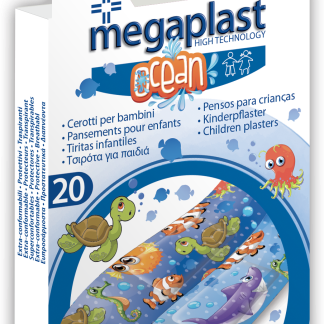 Пластыри Megaplast Ocean Fun для детей, 20 шт. Медицинские изделия.