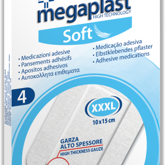 Пластыри Megaplast Soft XXXL с высокой степенью защиты, 4 шт. Медицинские изделия.
