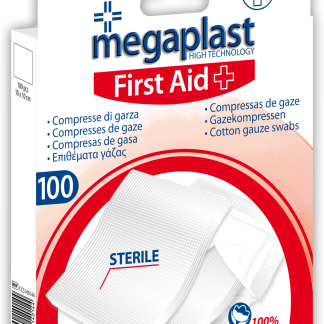 Стерильные марлевые компрессы Megaplast, 100 шт. Медицинские изделия.