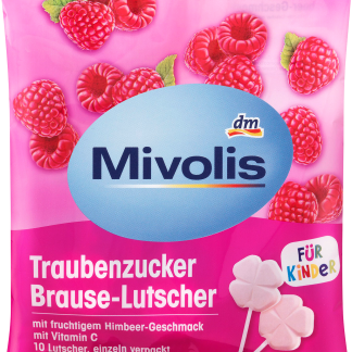 Малиновый леденец Mivolis с витамином С, 75 г