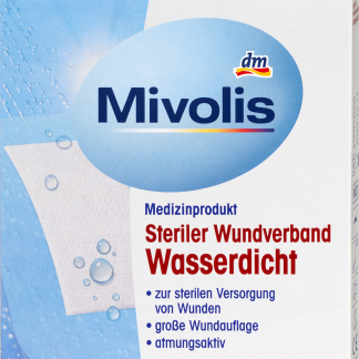 Стерильные водонепроницаемые повязки для ран Mivolis, 5 шт., медицинские изделия.