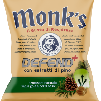 Конфеты Monk's DEFEND+ с экстрактом сосны, 46 г