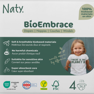 Экологичные подгузники Naty, размер 4 (7-18 кг), 26 шт.