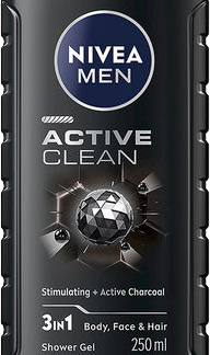 Гель для душа NIVEA MEN 3-в-1 Active Clean, 250 мл