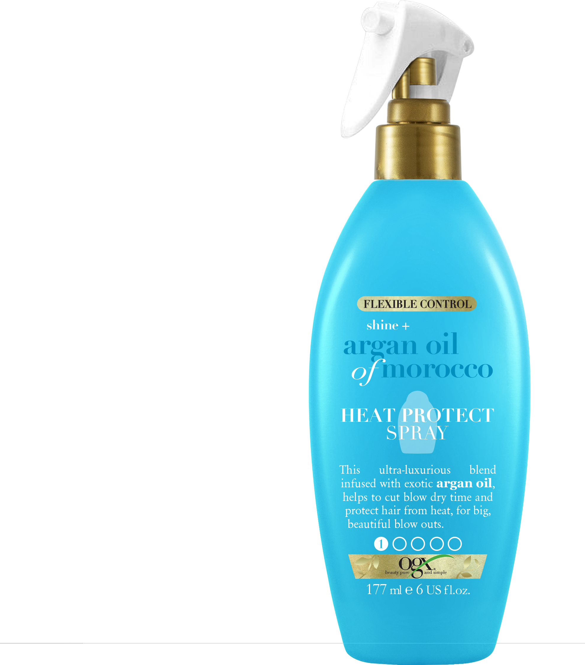 Термозащитный спрей OGX с аргановым маслом из Марокко, 177 мл