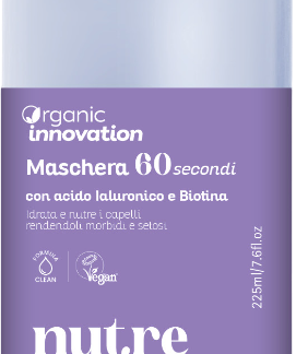 Маска Organic Innovation 60-Second с гиалуроновой кислотой и биотином, 225 мл