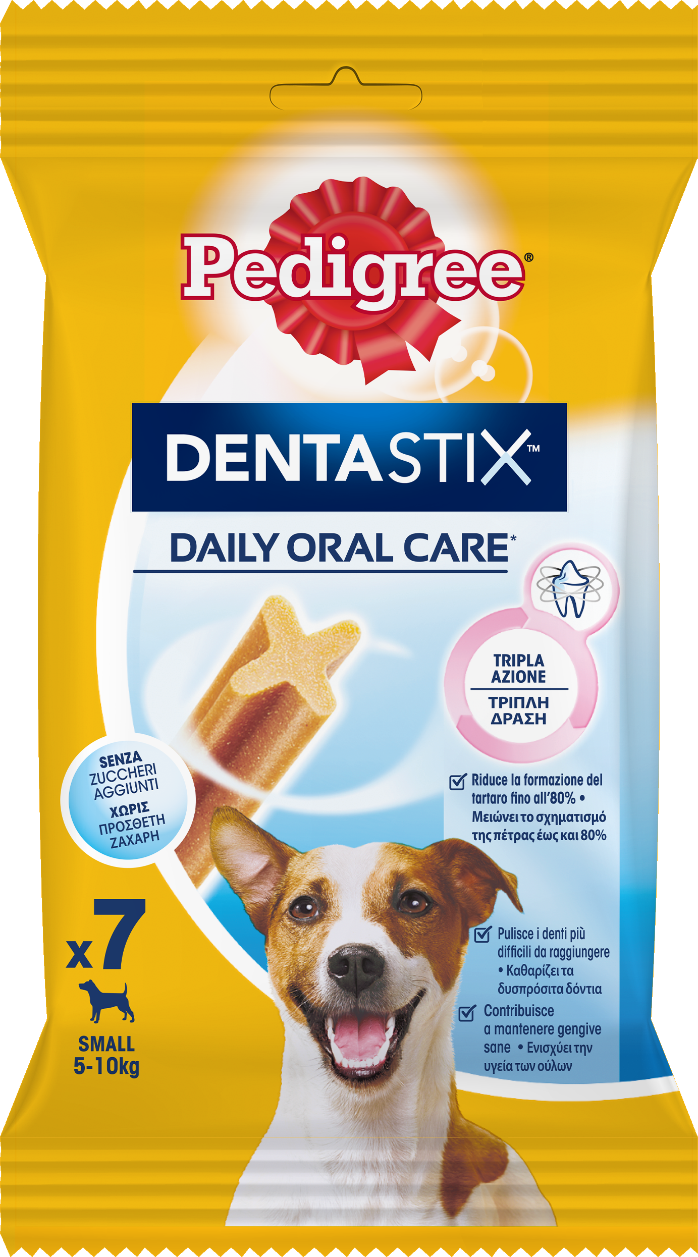 Pedigree Dentastix Ежедневный уход за полостью рта для маленьких собак, 110 г. Дополнительный корм.