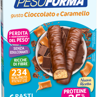 Батончики PESOFORMA с шоколадом и карамелью, 372 г. Диетические продукты.