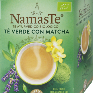 Аюрведический органический зеленый чай Pompadour NamasTe с матчей, 57 г.