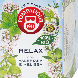 POMPADOUR Органический успокаивающий травяной чай с валерианой и мелиссой, 15 шт.