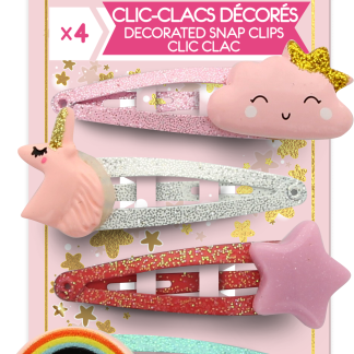 Набор разноцветных заколок для волос Princesse Lili, 4 шт.