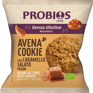 Овсяное печенье PROBIOS без глютена с соленой карамелью, 40 г