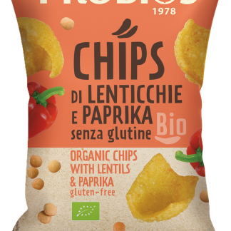 Чипсы PROBIOS из чечевицы и паприки, 40 г