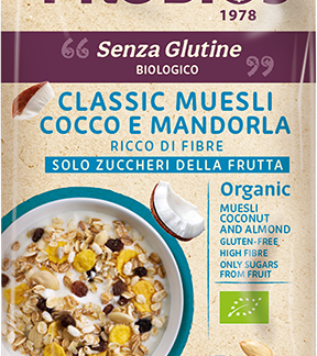 Безглютеновые мюсли PROBIOS с кокосом и миндалем, 300 г