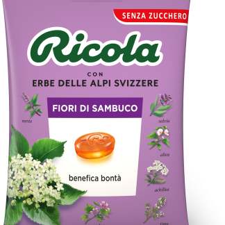 Конфеты Ricola со вкусом бузины в пакетике, 70 г