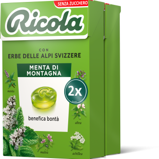 Мятные конфеты Ricola Mountain, двойная упаковка, 100 г