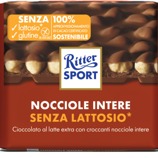 Шоколад Ritter SPORT Extra Milk Chocolate с фундуком, без лактозы, 100 г
