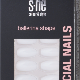Накладные ногти s-he colour&style в форме балерины, 24 шт.