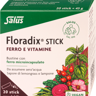 Пищевая добавка Salus Floradix в виде оральных растворимых палочек, 43 г.