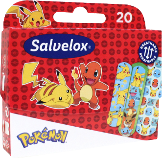 Пластыри Salvelox Pokémon, 20 шт. Медицинские изделия.