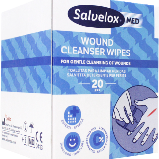 Салфетки для очищения ран Salvelox, 20 шт. Медицинские изделия.