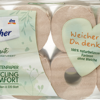 Туалетная бумага Sanft&Sicher Pro Climate, 3-слойная, из переработанного сырья, 8 шт.