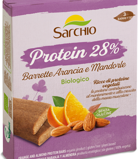Батончики Sarchio с апельсином и миндалем, 135 г
