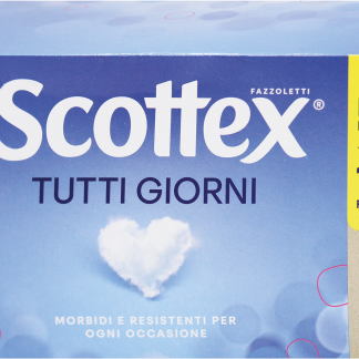 Набор бумажных салфеток Scottex, двухслойные, на каждый день, 140 штук.