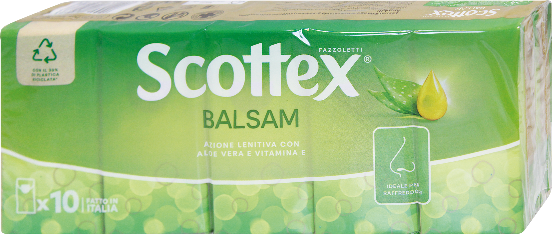 Носовые платки Scottex Balsam, 4-слойные, 10 шт.