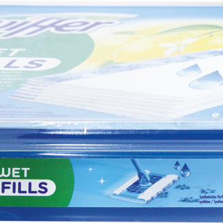 Сменные салфетки для уборки пола Swiffer Wet, лимонный цвет, 10 шт.