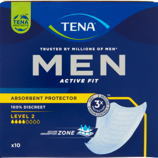 Прокладки TENA MEN ACTIVE FIT для умеренного недержания мочи, уровень 2, 10 шт. Медицинские изделия.
