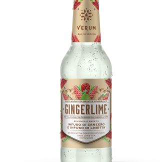 VERUM Drink — более натуральный газированный напиток на основе имбиря и лайма, 200 мл.
